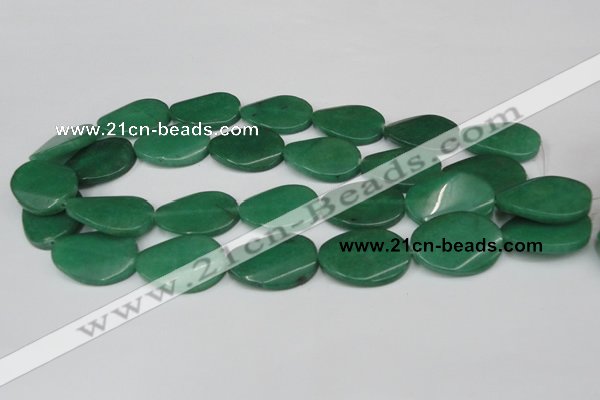 CCN620 15.5 inches 22*30mm twisted oval candy jade beads wholesale