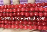 CCN6304 15.5 inches 8mm faceted round candy jade beads Wholesale