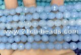 CCN6312 15.5 inches 8mm faceted round candy jade beads Wholesale