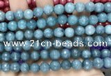 CCN6320 15.5 inches 8mm faceted round candy jade beads Wholesale