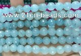 CCN6324 15.5 inches 8mm faceted round candy jade beads Wholesale