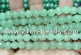 CCN6330 15.5 inches 8mm faceted round candy jade beads Wholesale