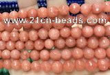 CCN6332 15.5 inches 8mm faceted round candy jade beads Wholesale