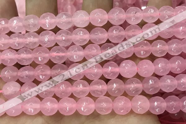 CCN6340 6mm, 8mm, 10mm, 12mm & 14mm faceted round candy jade beads