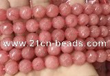 CCN6345 6mm, 8mm, 10mm, 12mm & 14mm faceted round candy jade beads