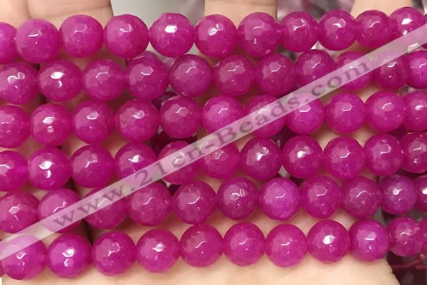 CCN6347 6mm, 8mm, 10mm, 12mm & 14mm faceted round candy jade beads