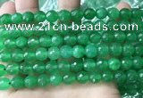 CCN6350 6mm, 8mm, 10mm, 12mm & 14mm faceted round candy jade beads