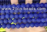 CCN6368 15.5 inches 6mm, 8mm, 10mm & 12mm round matte candy jade beads