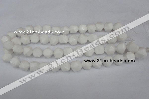 CCN660 15.5 inches 15*15mm faceted nuggets candy jade beads