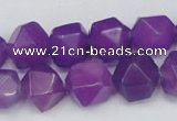 CCN664 15.5 inches 15*15mm faceted nuggets candy jade beads