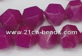 CCN665 15.5 inches 15*15mm faceted nuggets candy jade beads