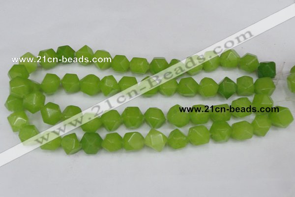 CCN666 15.5 inches 15*15mm faceted nuggets candy jade beads