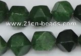 CCN667 15.5 inches 15*15mm faceted nuggets candy jade beads