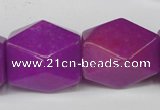 CCN671 15.5 inches 18*25mm faceted nuggets candy jade beads