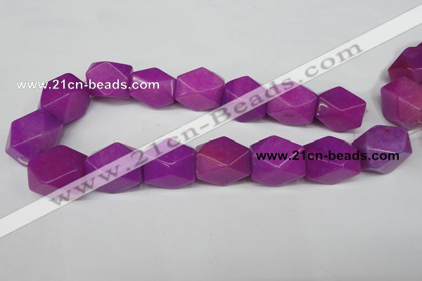 CCN671 15.5 inches 18*25mm faceted nuggets candy jade beads