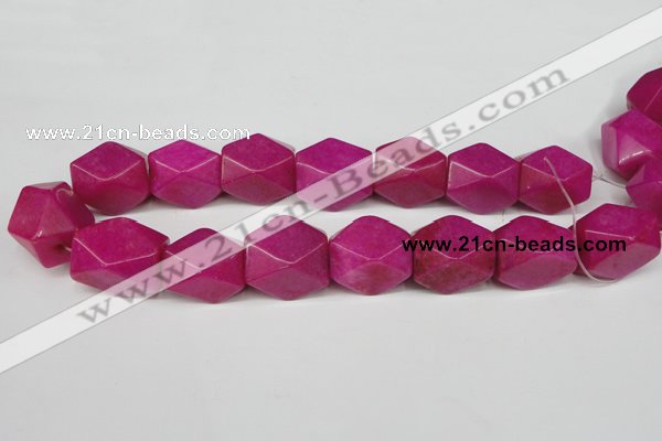 CCN672 15.5 inches 18*25mm faceted nuggets candy jade beads