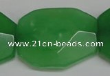 CCN697 15.5 inches 30*40mm faceted octagonal candy jade beads