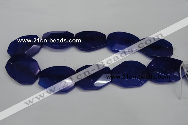 CCN698 15.5 inches 30*40mm faceted octagonal candy jade beads