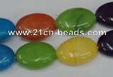 CCN725 15.5 inches 13*18mm oval candy jade beads wholesale