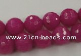 CCN754 15.5 inches 4mm faceted round candy jade beads wholesale