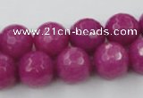 CCN755 15.5 inches 4mm faceted round candy jade beads wholesale