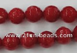 CCN756 15.5 inches 4mm faceted round candy jade beads wholesale