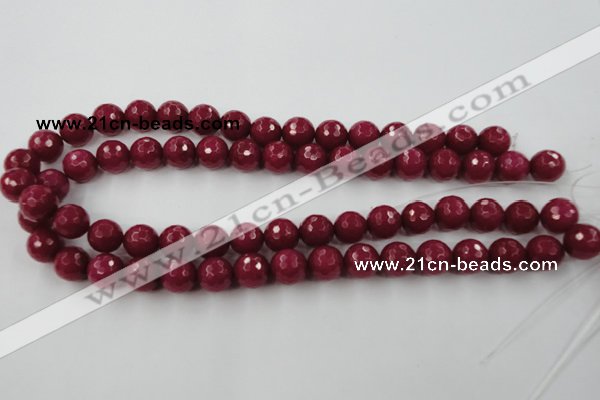 CCN757 15.5 inches 4mm faceted round candy jade beads wholesale