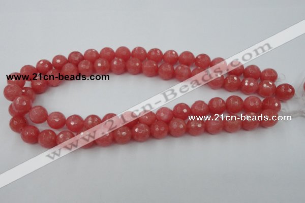 CCN770 15.5 inches 6mm faceted round candy jade beads wholesale