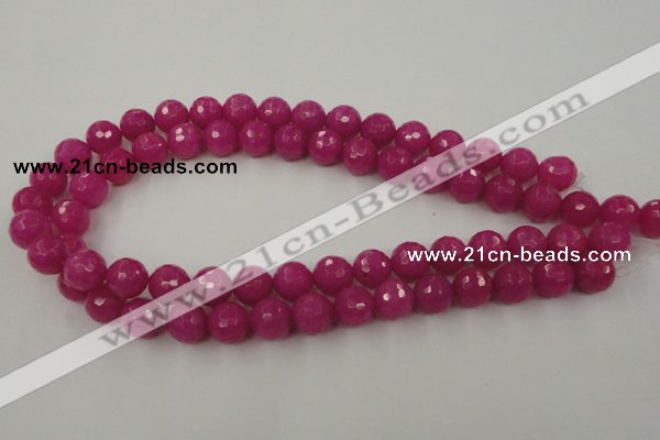 CCN771 15.5 inches 6mm faceted round candy jade beads wholesale