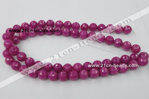 CCN772 15.5 inches 6mm faceted round candy jade beads wholesale