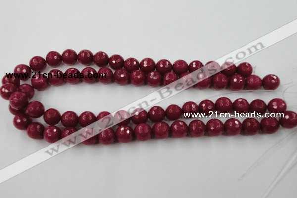 CCN774 15.5 inches 6mm faceted round candy jade beads wholesale