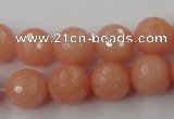 CCN775 15.5 inches 6mm faceted round candy jade beads wholesale