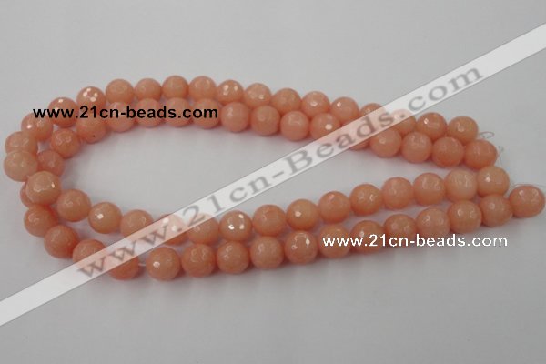 CCN775 15.5 inches 6mm faceted round candy jade beads wholesale