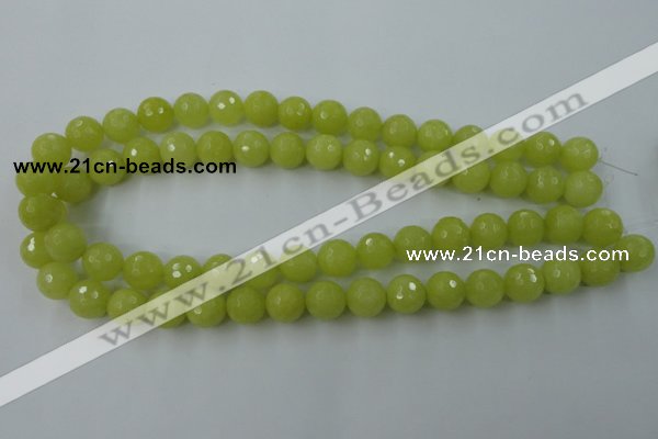 CCN777 15.5 inches 6mm faceted round candy jade beads wholesale