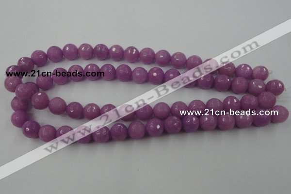 CCN778 15.5 inches 6mm faceted round candy jade beads wholesale