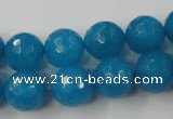 CCN781 15.5 inches 6mm faceted round candy jade beads wholesale