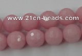 CCN786 15.5 inches 8mm faceted round candy jade beads wholesale