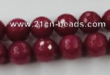 CCN791 15.5 inches 8mm faceted round candy jade beads wholesale