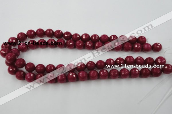 CCN791 15.5 inches 8mm faceted round candy jade beads wholesale