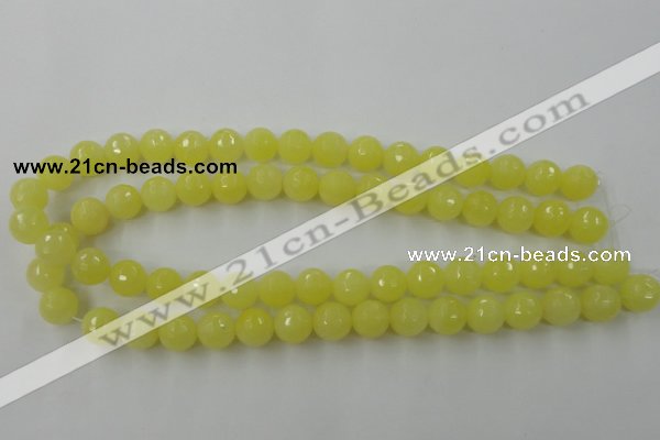 CCN793 15.5 inches 8mm faceted round candy jade beads wholesale