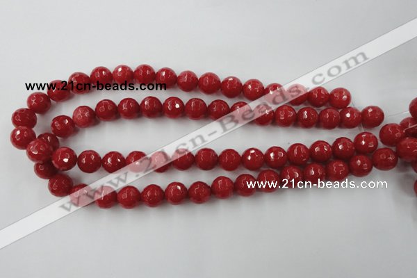 CCN807 15.5 inches 10mm faceted round candy jade beads wholesale