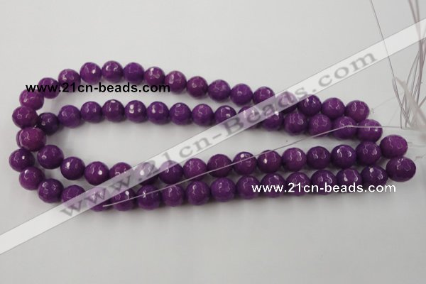 CCN813 15.5 inches 10mm faceted round candy jade beads wholesale