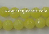 CCN827 15.5 inches 12mm faceted round candy jade beads wholesale