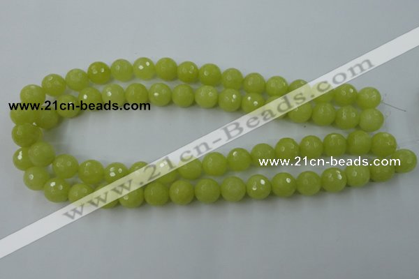 CCN828 15.5 inches 12mm faceted round candy jade beads wholesale