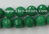 CCN831 15.5 inches 12mm faceted round candy jade beads wholesale