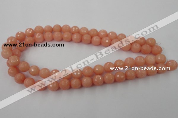 CCN843 15.5 inches 14mm faceted round candy jade beads wholesale
