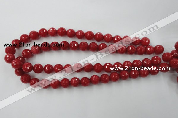 CCN858 15.5 inches 16mm faceted round candy jade beads