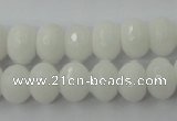 CCN904 15.5 inches 9*12mm faceted rondelle candy jade beads