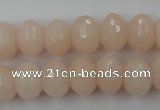 CCN916 15.5 inches 10*14mm faceted rondelle candy jade beads