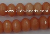 CCN917 15.5 inches 10*14mm faceted rondelle candy jade beads